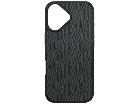 Накладка Luxury Carbon Fiber Pattern MagSafe iPhone 17 gray/black