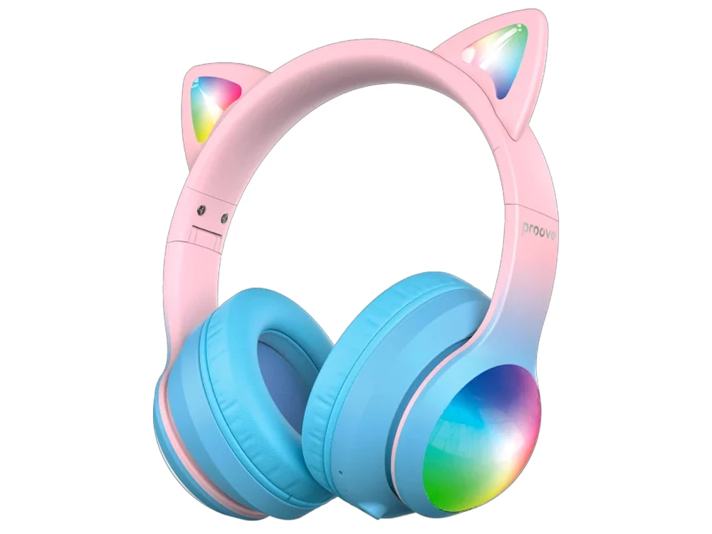Навушники Proove Kids LumiCat Wireless blue/pink