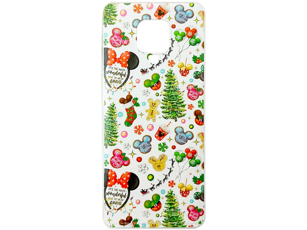 Силиконовый чехол Print Redmi Note 9s/Note 9 Pro/Note 9 Pro Max Рождественский Микки Маус
