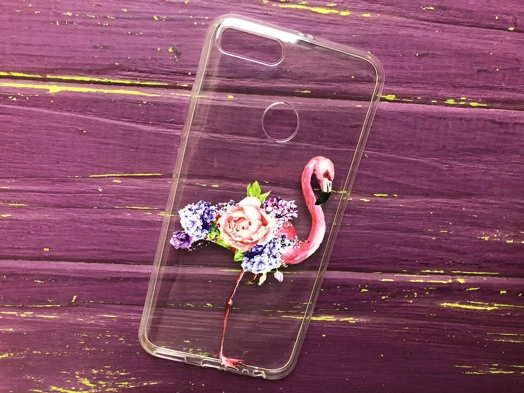 Силикон Mi 5X/ Mi A1 Фламинго Букет