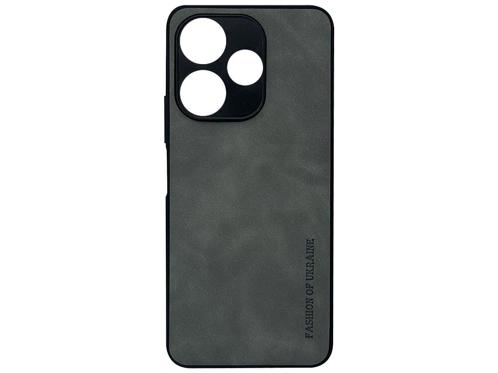 Накладка Nubuck Fashion of Ukraine Redmi 13/Poco M6 gray