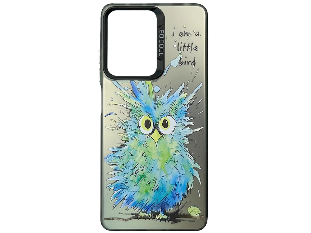 Накладка So Cool Print Poco X5 pro 5G/Redmi Note 12 Pro 5G black little bird