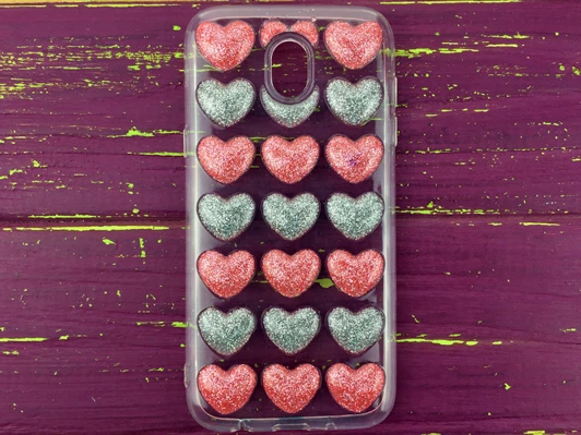 Акваріум Glitter Heart Samsung J530 Pink