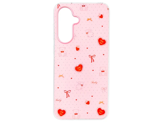 Накладка Sweet Teddy Samsung A56 pink