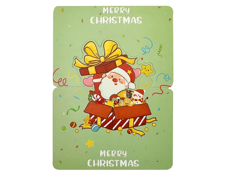 Листівка Новорічна + Envelope Merry Christmas Present