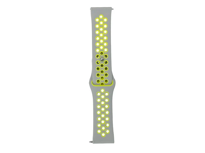 Ремінець Sport Xiaomi Amazfit/Bip/Samsung 22mm gray/neon green