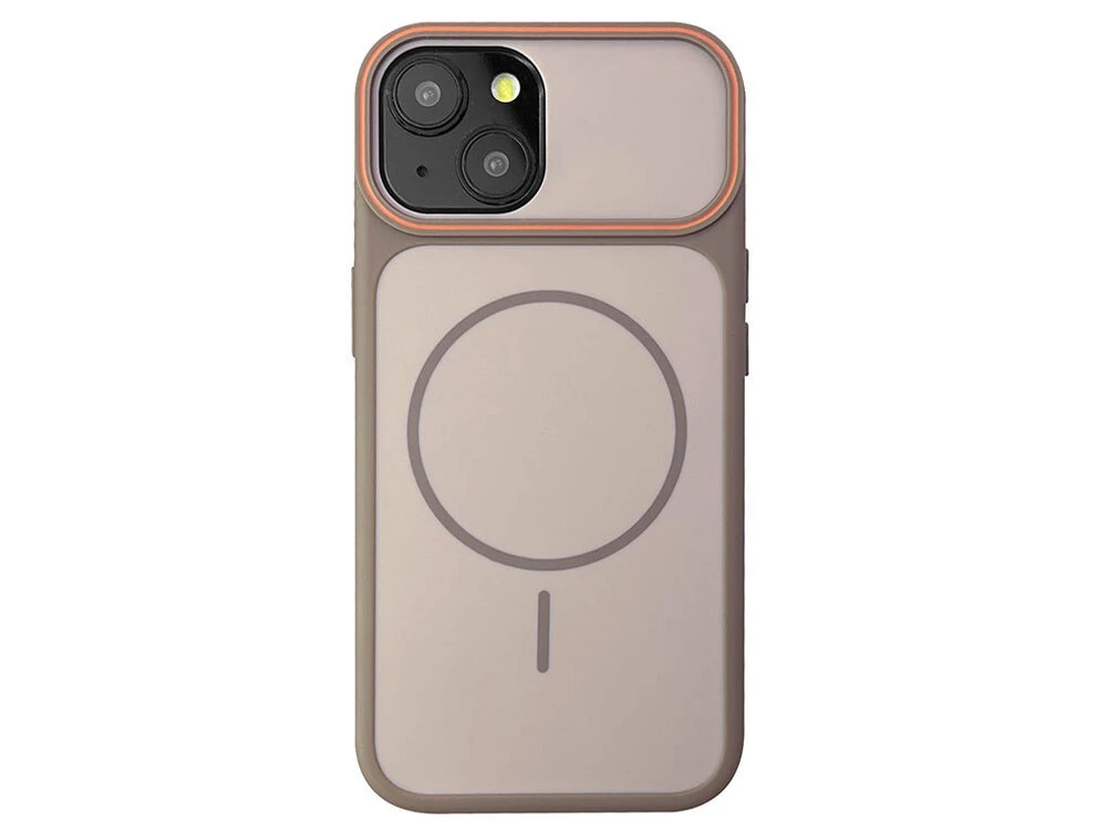 Накладка Matte Sprit Line MagSafe iPhone 15 brown