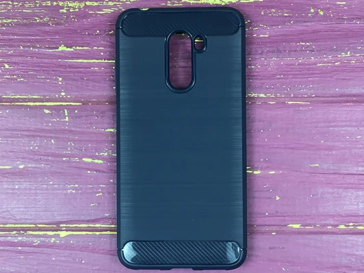 SPIGEN карбон Pocophone F1 синій
