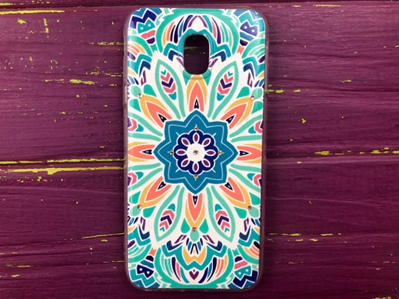 Beckberg голубой орнамент Samsung J330