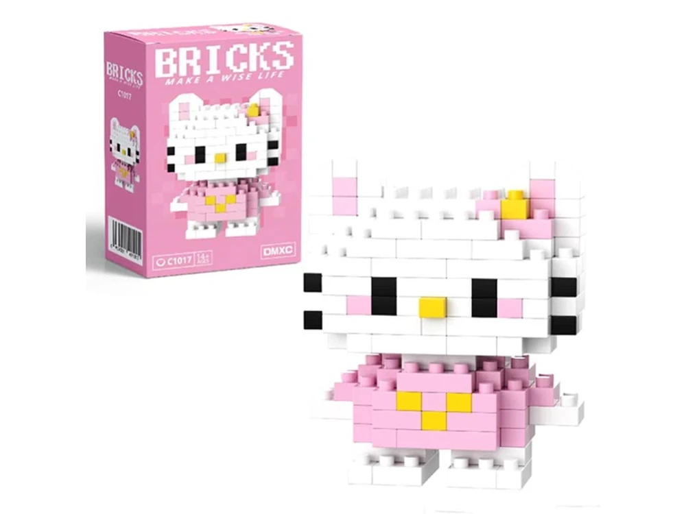 Конструктор фігурка Пікселі BRICKS Hello Kitty Pink уцінка