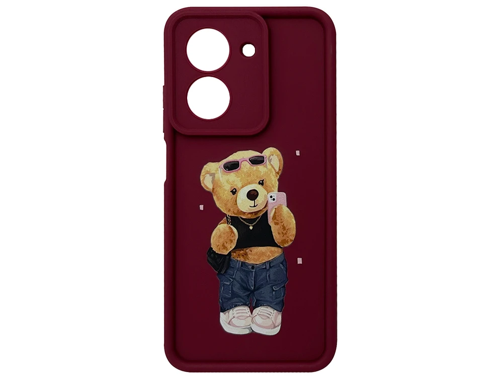 TPU Bear Camera Redmi A5/Poco C71 (EU vers.) marsala