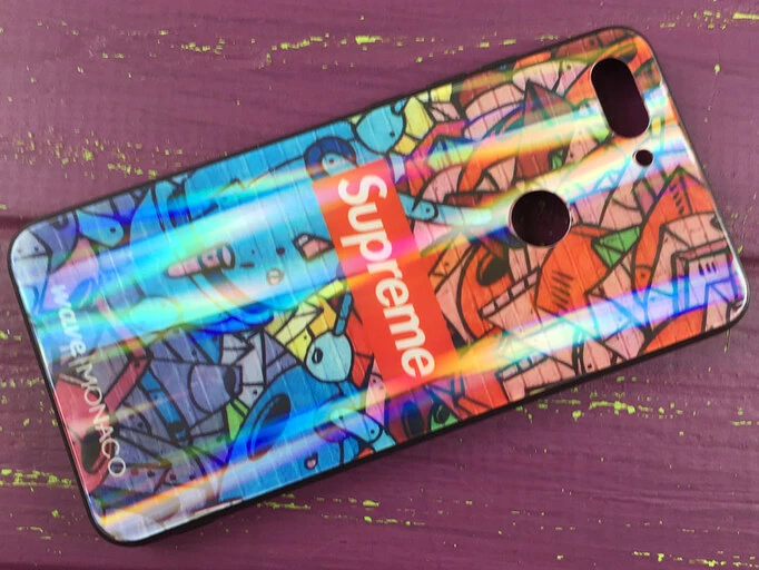 TPU+Glass Monaco Mi8 Lite supreme graffiti