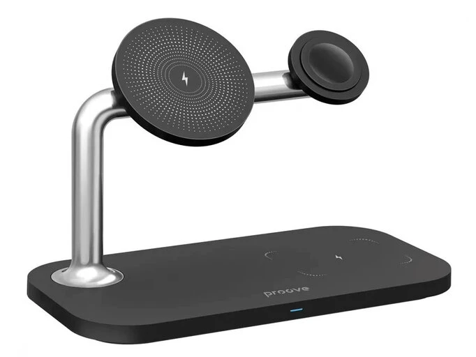 Беспроводное зарядное устройство Proove Magnetic Field 3in1 15W черное