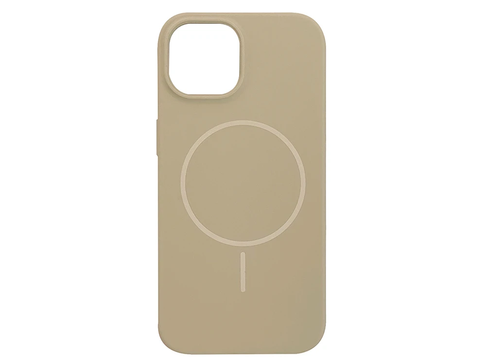 Case soft touch "NO LOGO" MagSafe низ iP 15 (102) beige