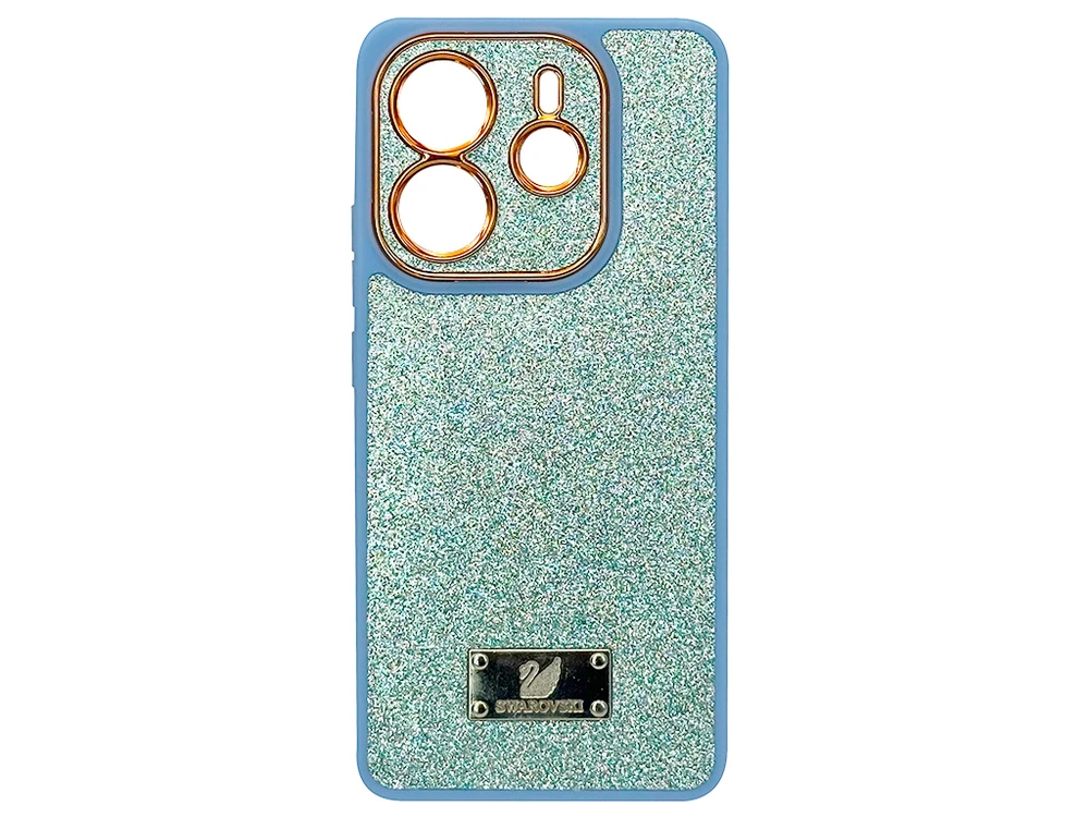 Накладка Sand Swarovski Camera Redmi Note 14 light blue