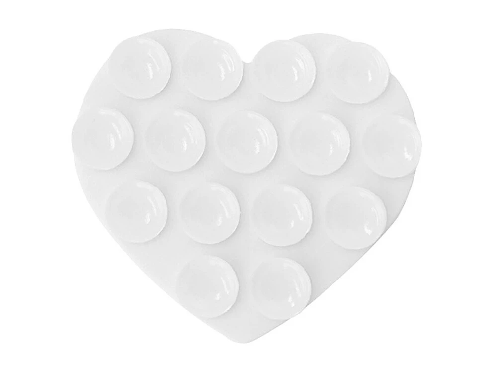 Наліпка на липучках Heart двостороння white