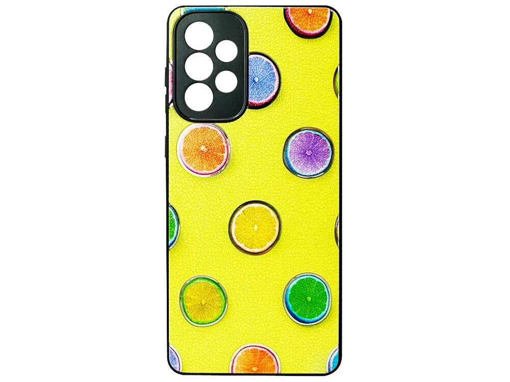 Накладка Fashion Samsung A73 lemon
