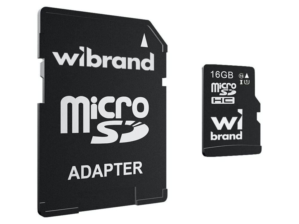 Карта пам&#039;яті (UHS-1) Wibrand 16Gb (10) +adapter