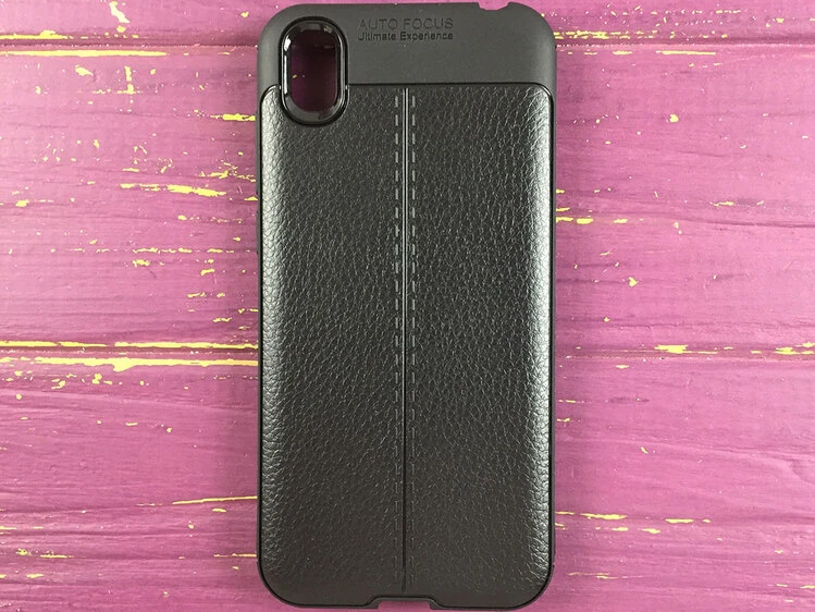 Накладка кожa Autofocus Huawei Y5(19) black