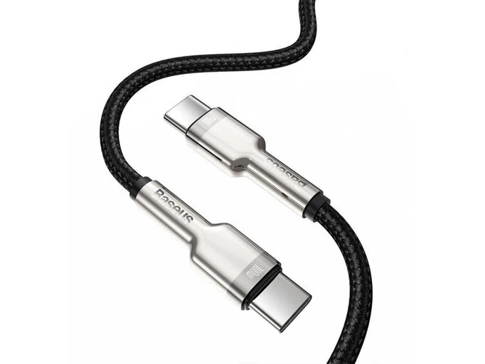 Кабель Baseus Cafule Metal Type-C to Type-C 100W 5A (1m) black