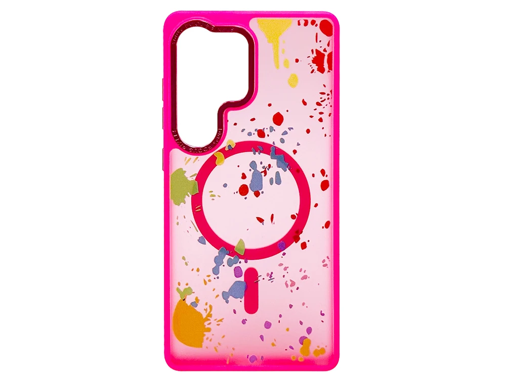 TPU+PC Flush MagSafe Samsung S25 Ultra hot pink