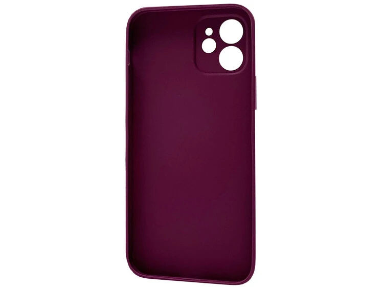 TPU+Glass Watercolor iPhone 12 wine