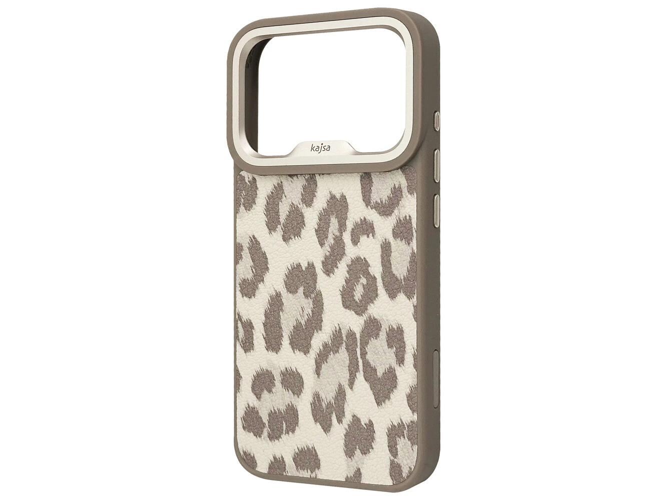 Kajsa Glamorous Collection Leopard Pattern MagSafe iPhone 17 Pro desert