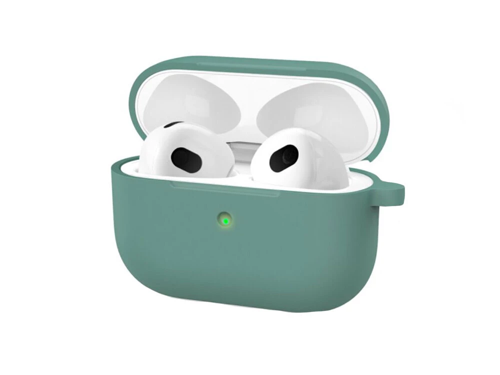 Чехол Soft touch для AirPods 3 (57) сосновый зеленый