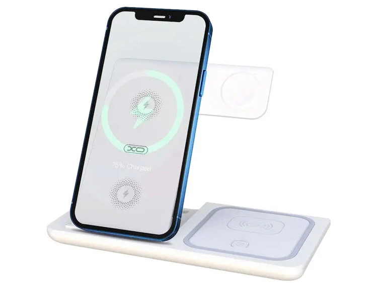 Wireless Charger XO WX023 3in1 15W white