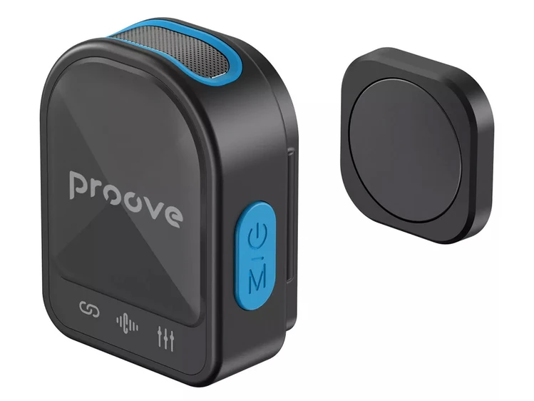 Петличний мікрофон Wireles Proove DualCast Lightning/Type-C black