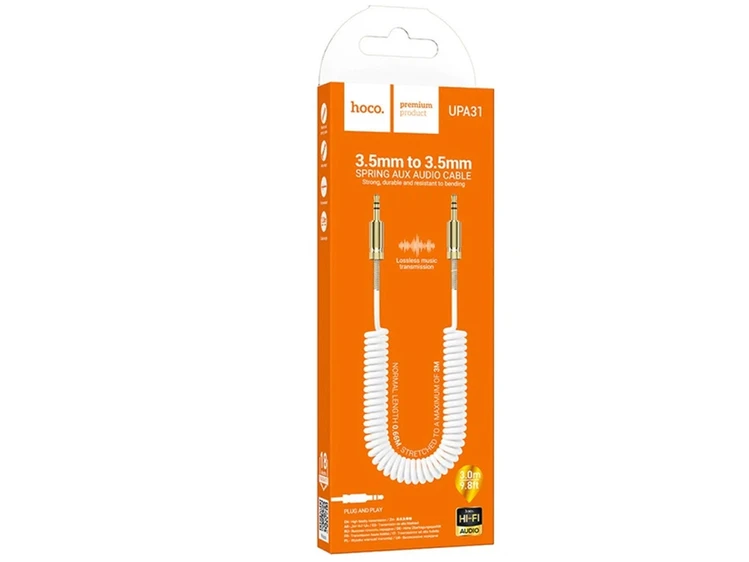 Кабель AUX Hoco UPA31 3.5 to 3.5 (3m) white
