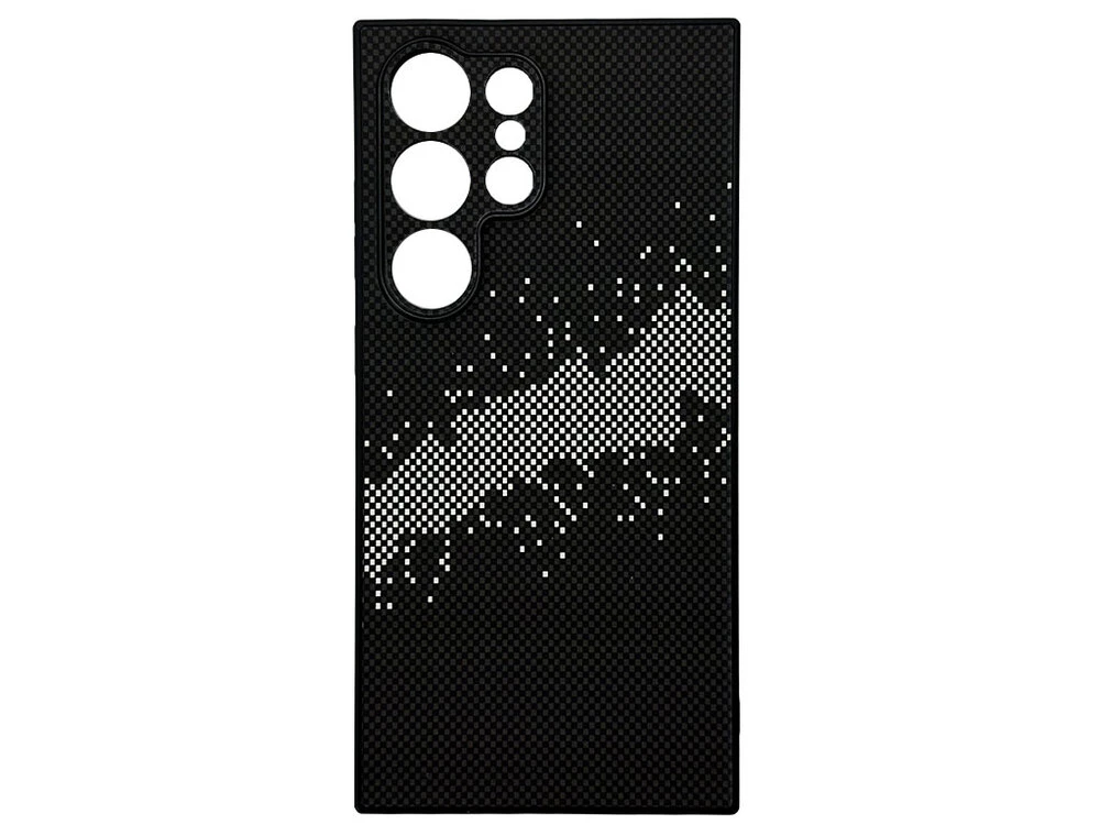 Накладка Elite Carbonique Samsung S25 Ultra black/white