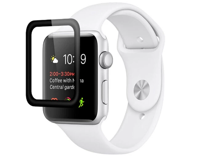 Стекло 3D PET Apple Watch 42mm черное