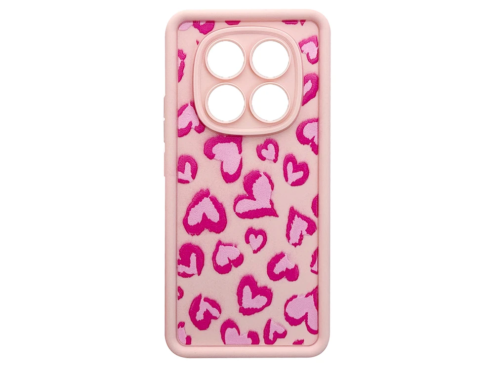 TPU Big Hearts Camera Redmi Note 14 Pro pink