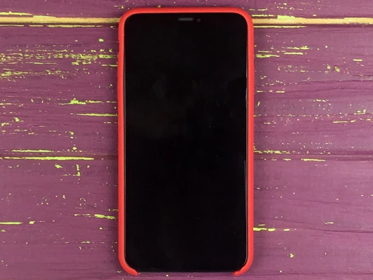 Case soft touch 1:1 iP Xs Max (14) red