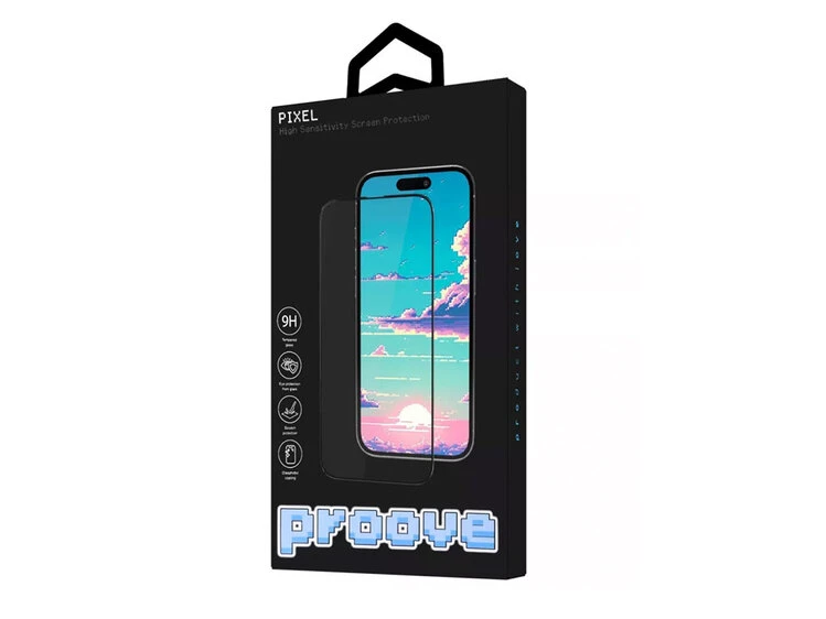 Стекло 5D WAVE PIXEL iPhone 13 Pro Max/14+ черное