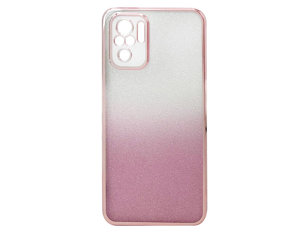 Накладка Ombre Glitter Redmi Note 10/10s/Poco M5s rose gold