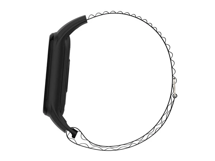 Ремінець силікон Alpine Loop Mi Band 3/4 black