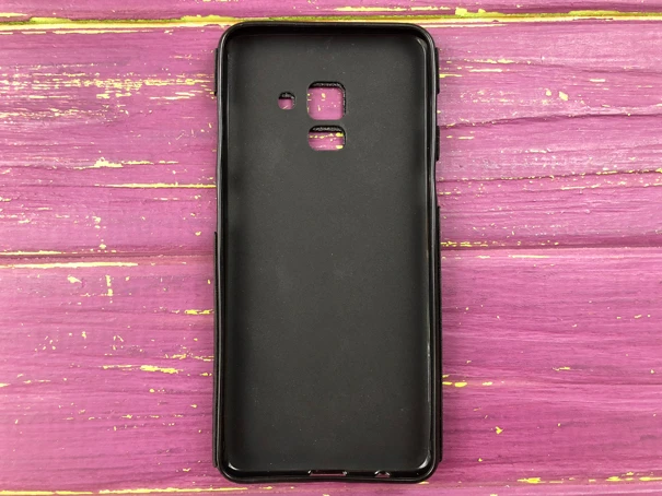 Силікон Stitched Samsung A8+(18) Black