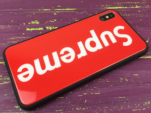 TPU+Glass My Style iP Xs Max Supreme Red