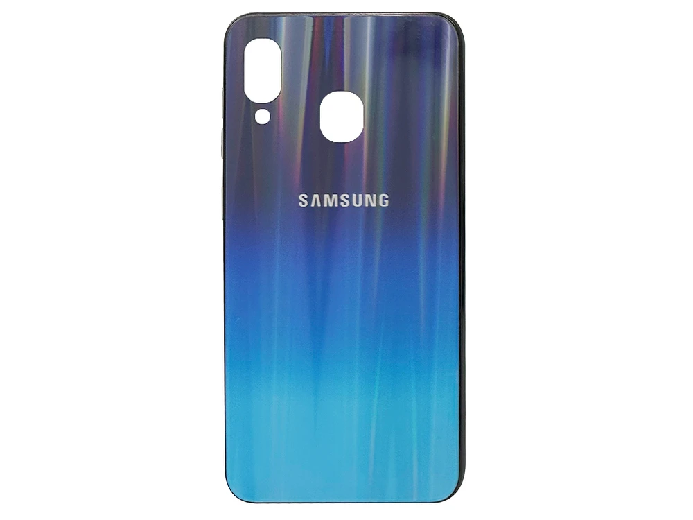 TPU+Glass Gradient Disk Samsung A20/A30/M10s violet/blue
