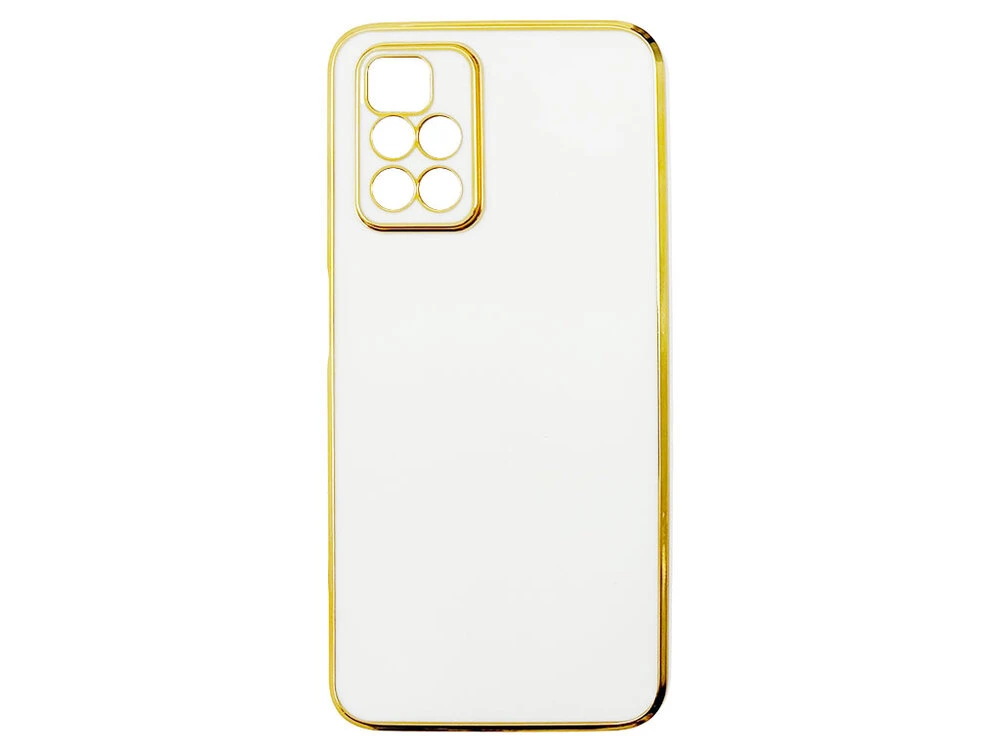 Накладка Colorful Golden Line Redmi 10/Note 11 white