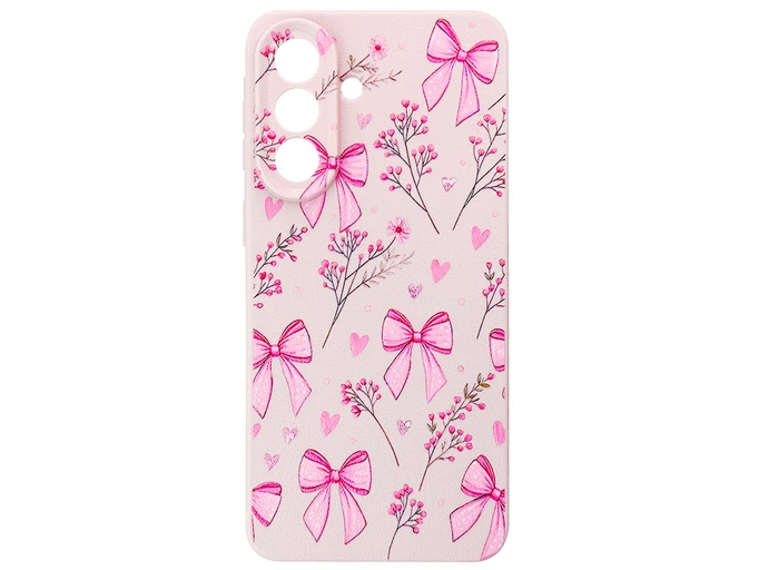 Накладка Silicone Print Sweet Bows Samsung A57 pink