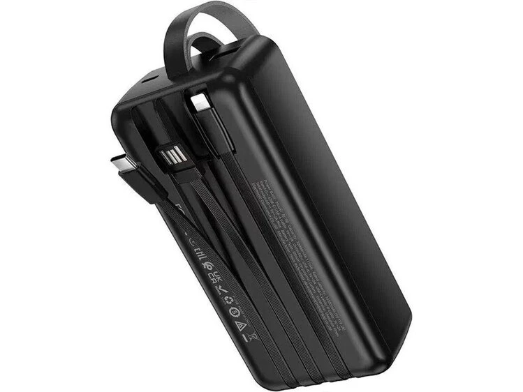 Power Bank Borofone BJ79B 30000mAh built-in 3 cables black
