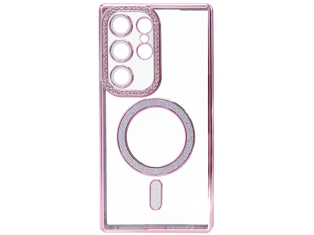Силікон CD Camera Brilliant Magsafe Samsung S24 Ultra pink
