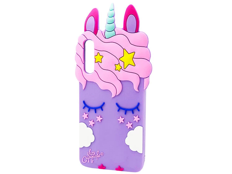 3D Sleep Unicorn Samsung A70 Purple