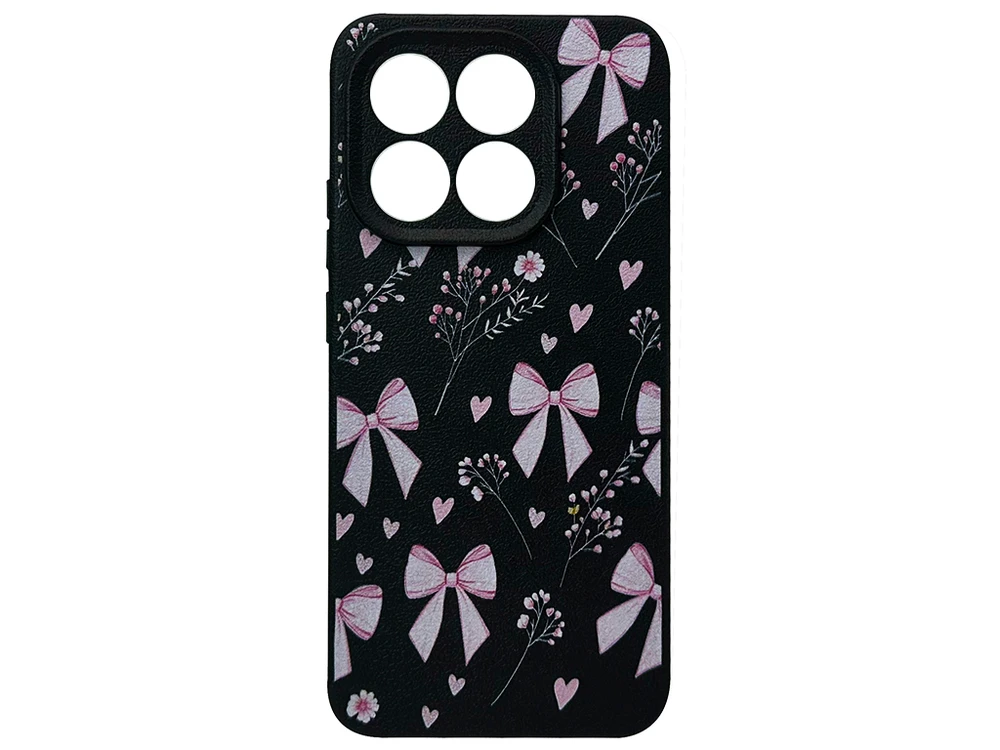 Накладка Leather Flower Bow Tie Xiaomi 15T black