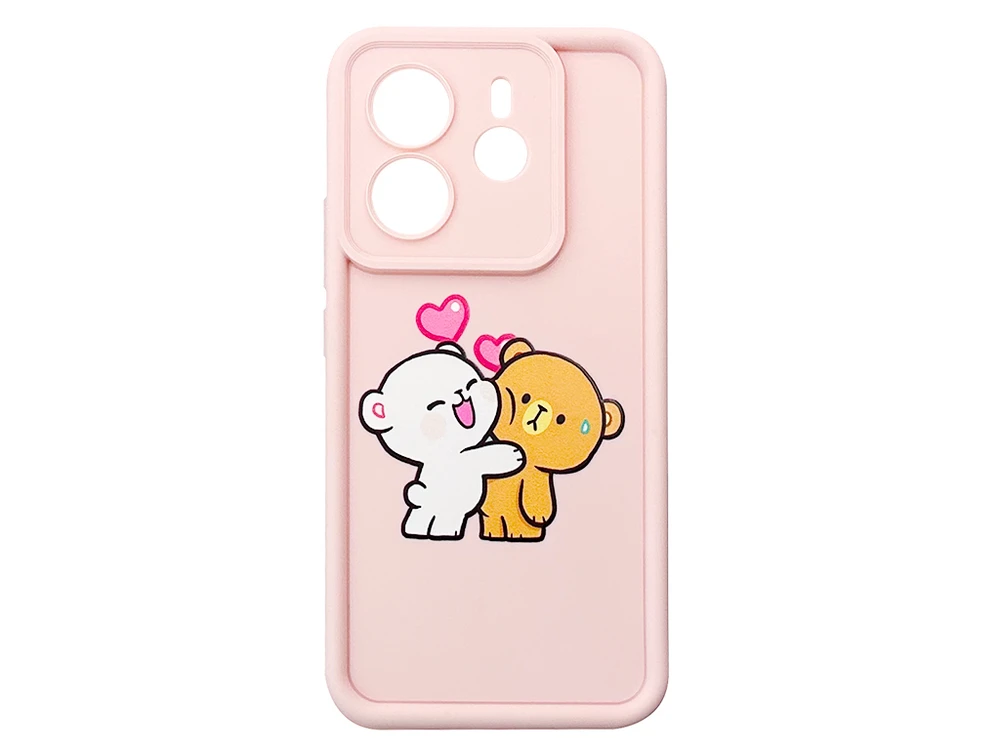 TPU Teddy Love Camera Redmi Note 14 pink