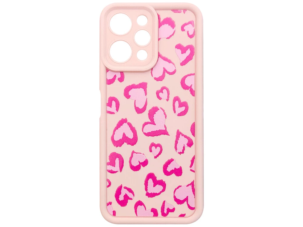 TPU Big Hearts Camera Redmi 12 pink