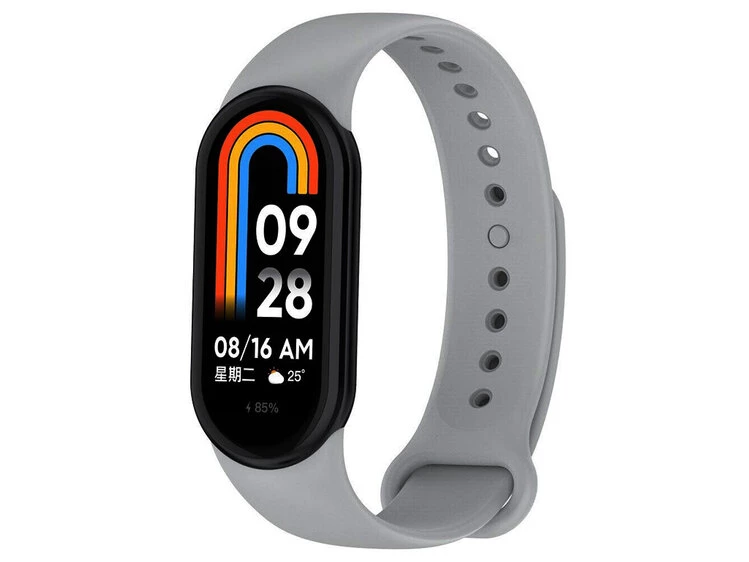 Ремінець силікон Mi Band 8/9/10 gray